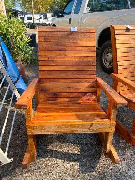 Handmade Wooden Outdoor Rocking Chair image