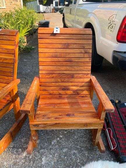 Handmade Wooden Outdoor Rocking Chair image