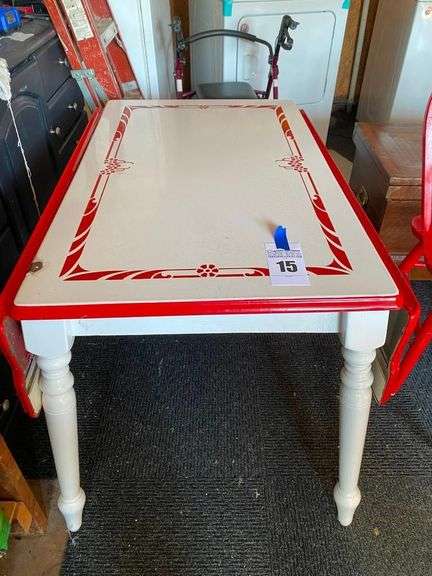 Vintage Style Drop Leaf Kitchen Table image