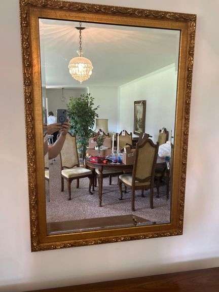 Framed Bevel Mirror 41” x 28.5” image