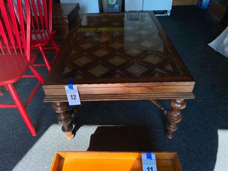 Decorative Glass Top Coffee Table image