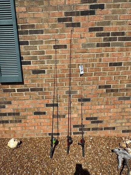 3 push button fishing rod and reels image