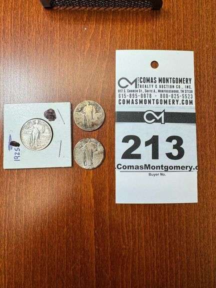 (3) 1925 Quarters image