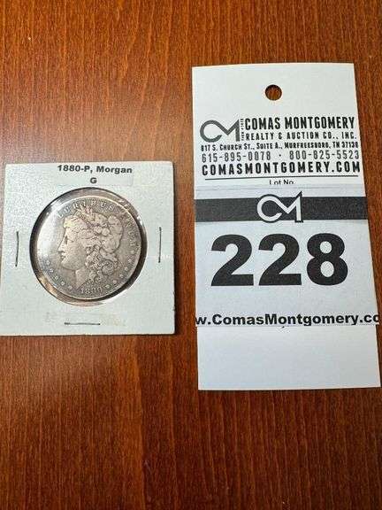 1880 (P) Morgan Head One Dollar Coin image