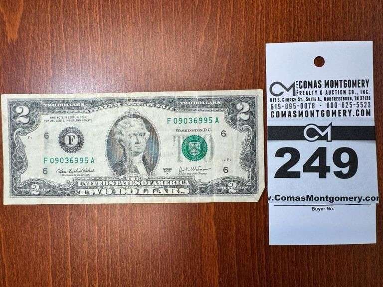 2003 $2 Bill image