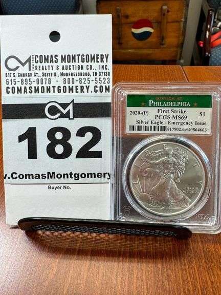 2020 - (P) Silver Eagle 1oz Fine Silver One Dollar Coin - First Strike - PCGS MS69 image