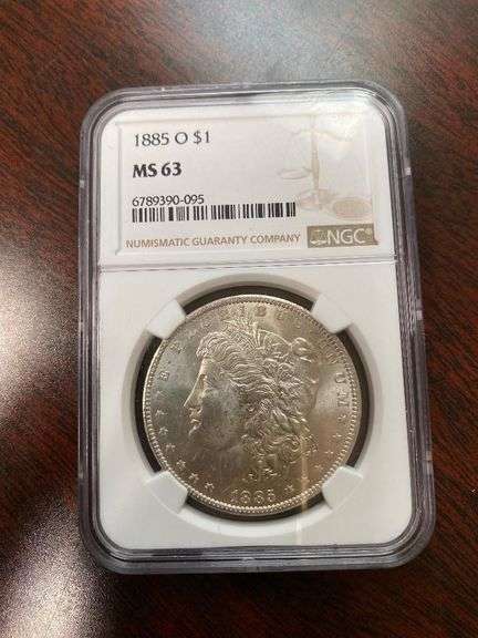 1885 (O) Morgan Silver One Dollar Coin - NGC MS63 image