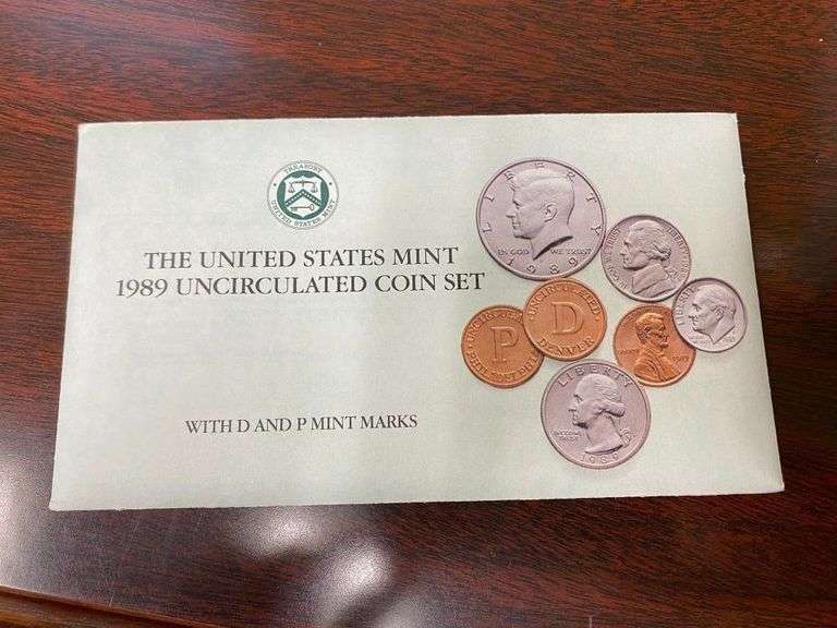 1989 United Stated Mint Uncirculated Coin Set image