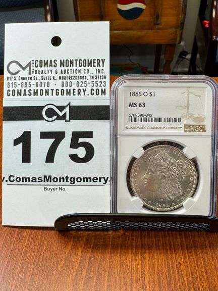 1885-O Morgan Silver Dollar - NGC MS63 image