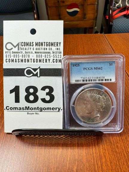 1925 Silver Eagle One Dollar Coin - PCGS MS62 image