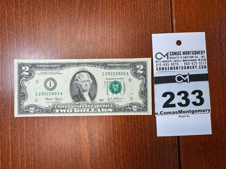 2003 $2 Bill image