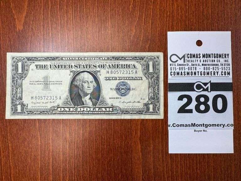1957 Silver Certificate $1 Bill image