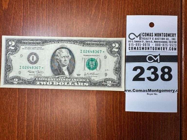 2003 $2 Bill image