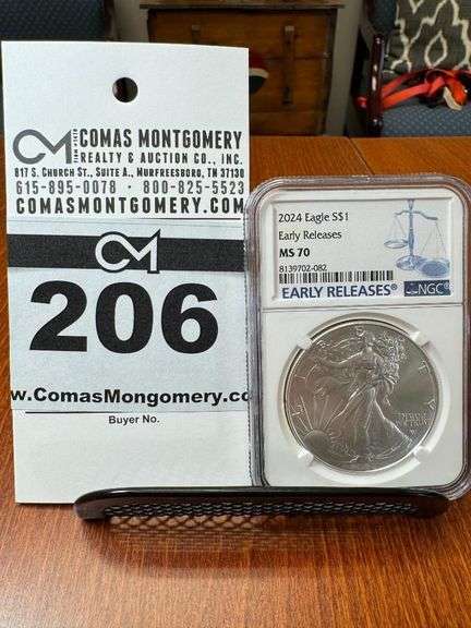 2024 Silver Eagle One Dollar Coin - NGC MS70 - Early Releases image