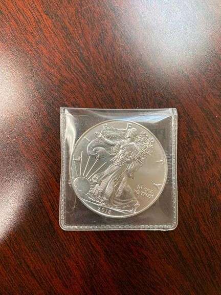 2018 1oz Silver Eagle One Dollar Coin BU image