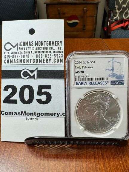 2024 Silver Eagle One Dollar Coin - NGC MS70 - Early Releases image