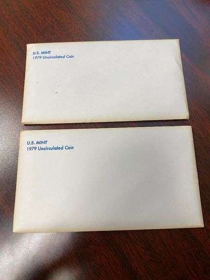 Pair of 1979 United States Mint Uncirculated Coin Set image