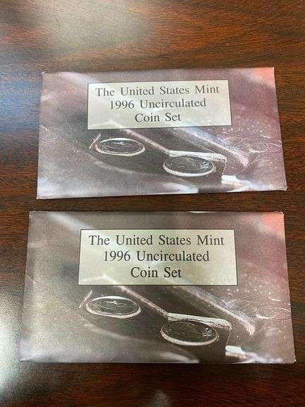 Pair of 1996 United States Mint Uncirculated Coin Sets image
