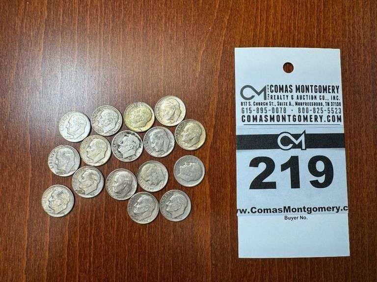 16 Silver Dimes image