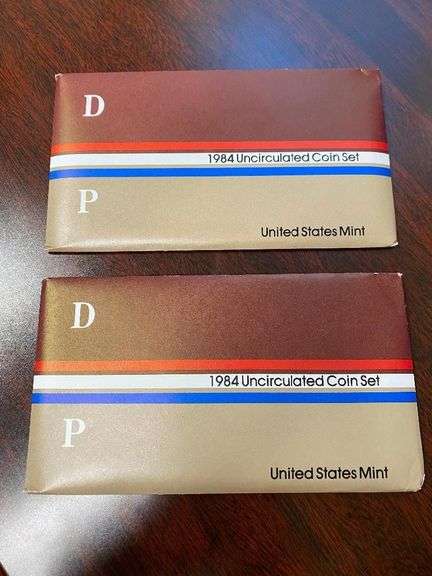 Pair of 1984 United States Uncirculated Coin Set image