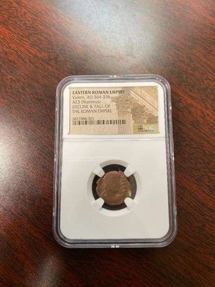 364-378 AD Eastern Roman Empire Valens AE Coin image