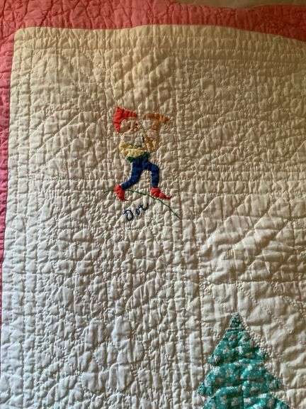 Handmade Snow White and Seven Dwarf Baby Blanket