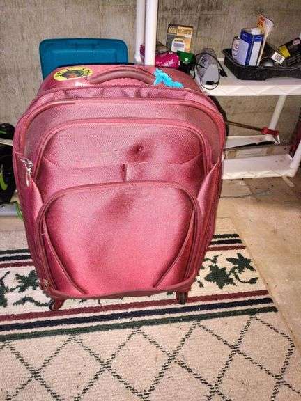 Rolling Suitcase Luggage with Tags image