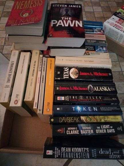 Paper Back Books (James Mitchener, Joan Baez, Dean Koontz, Steven James, others) image