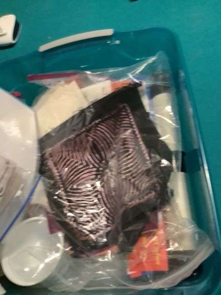 Crafting Supplies and "Stiks on Fabric" Book image