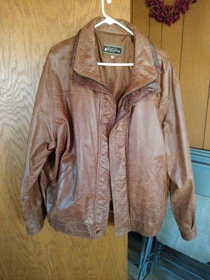 Men's Italian Leather Coat, size 3XL image