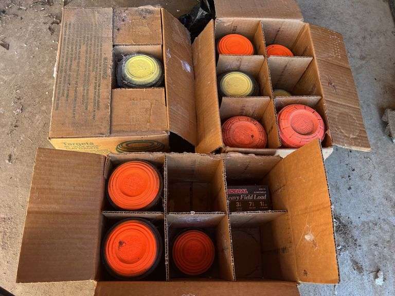Remington Orange Dome Clay Targets (3 partial boxes) image