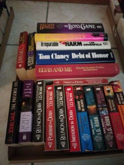 Paper Back & Hard Back Books (J.D. Robb, John Saul, Tom Clancy, more) image