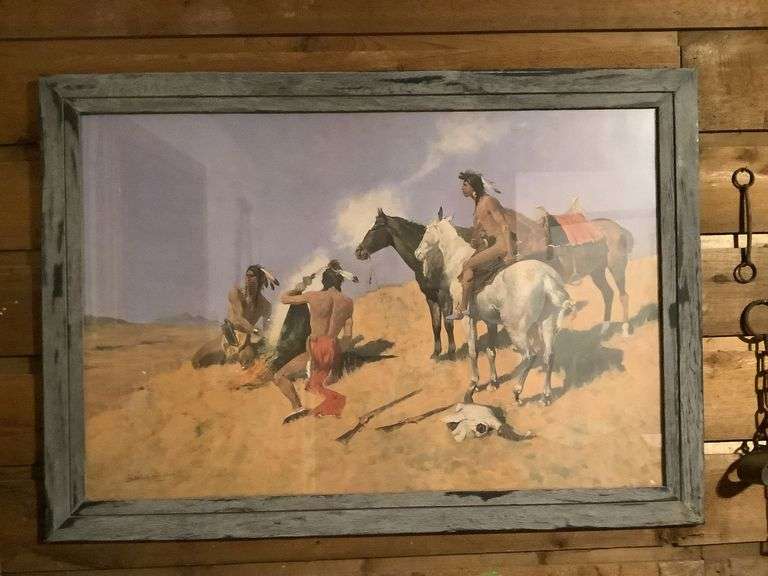 Frederic Remington (1861-1909) Print "The Smoke Signal", No. 262, image