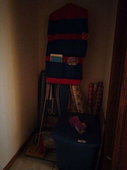 Wrapping Paper; Wrapping Paper Organizer; Tub of Gift Wrapping, Bags image