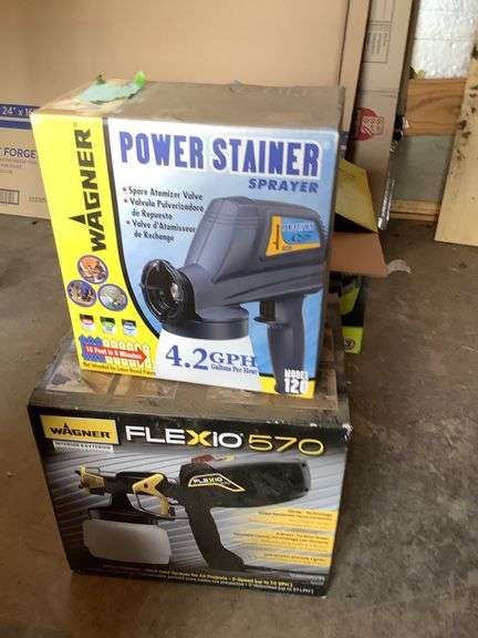 Wagner Power Stainer Sprayer & Flexio 570 Interior & Exterior Paint Gun image
