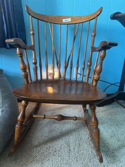 Wooden Windsor Rocking Chair image