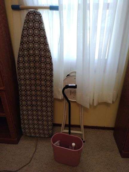 Ironing Board, Pink Bucket, Cane image