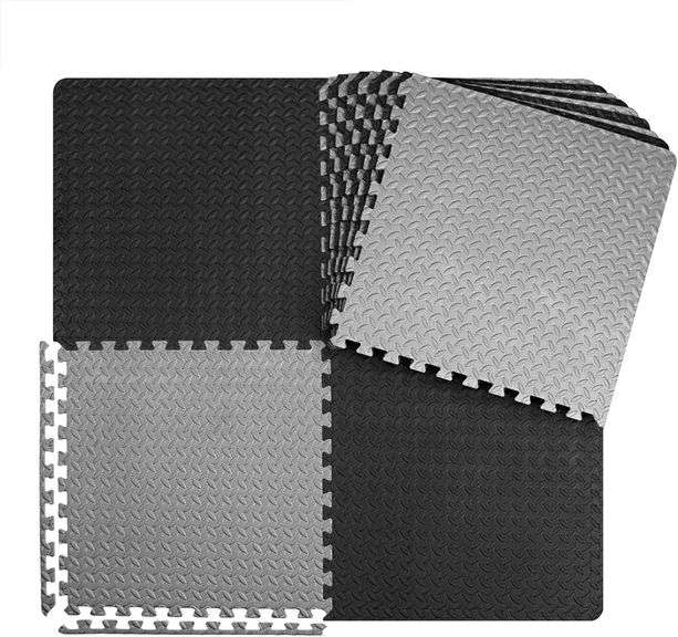Tiles Gym Flooring Gym Mats Exercise Mat for Floor Workout Mat Foam Floor Tiles for Home Gym Equipment Garage