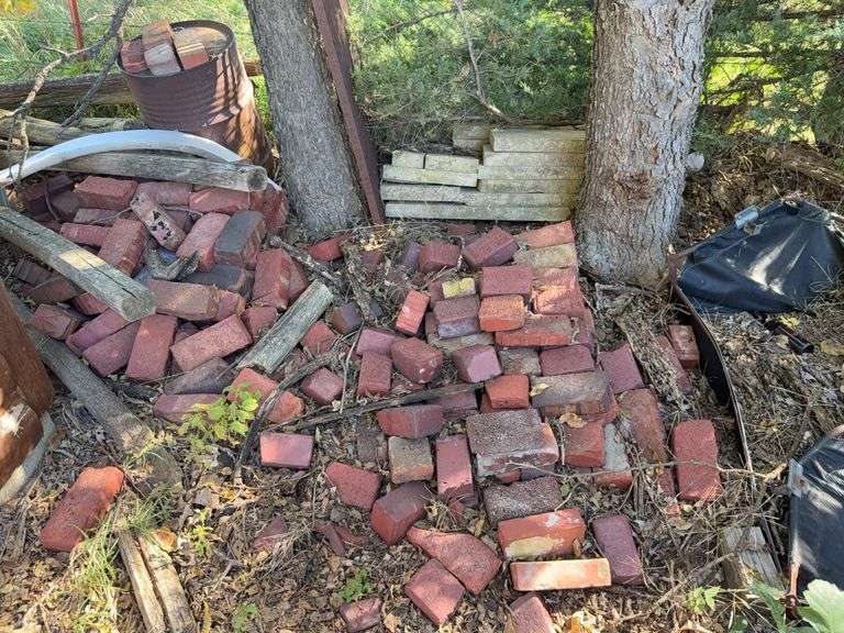 Lot of Salvaged Bricks, Lumber and Other Construction Materials image