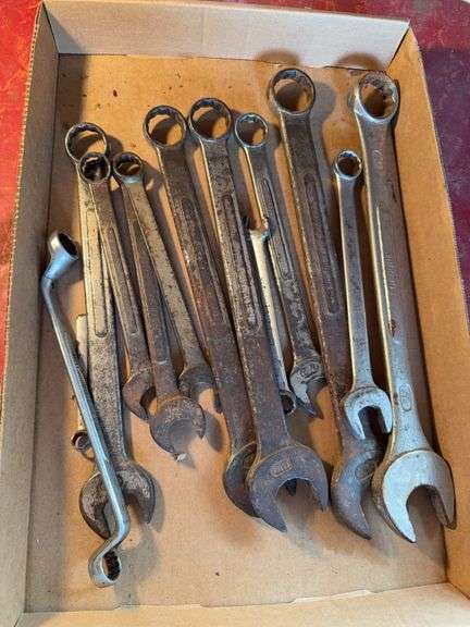 Box Lot of Open End and Box End Wrenches image