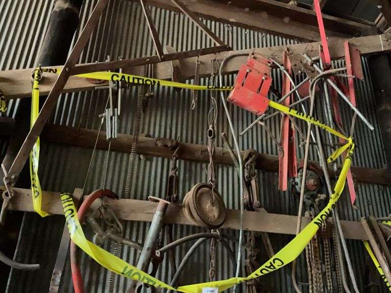 Collection of Farm Equipment Parts and Tools image