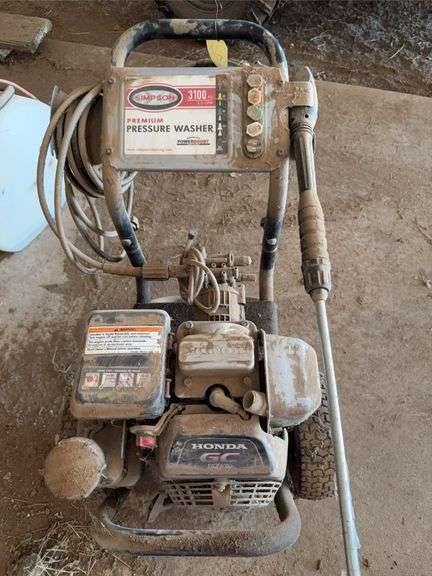 Simpson Premium 3100 PSI Pressure Washer with Honda GC190 Engine, condition unknown image