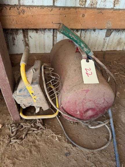 Air Compressor and Work Light,  condition unknown image