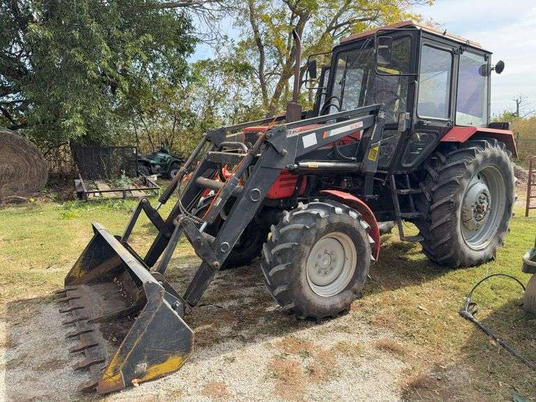 Late 1990s Belarus 8345 Tractor with Front End Loader, Ser #008172, 1546 Hrs image