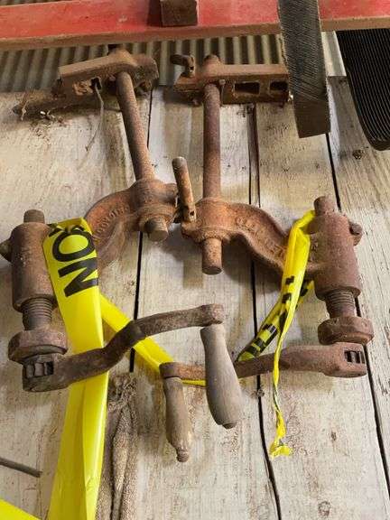 Collection of Metal Clamps with Wood Handles image