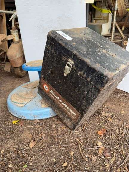 Metal Black & Decker Case and Child's Sit n' Spin image