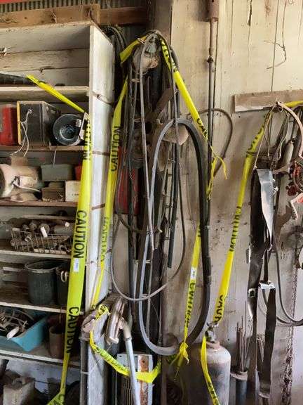 Assorted Belts, Pipes, and Various Metal Components image