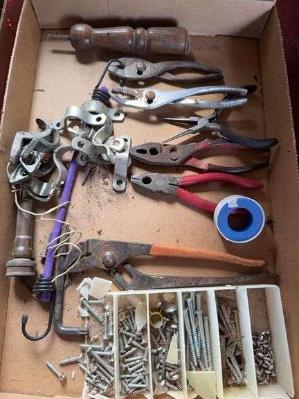 Mixed Lot of Tools, Hardware, and Fixtures image