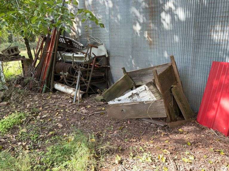 Mixed Metal and Wood Scrap Lot image