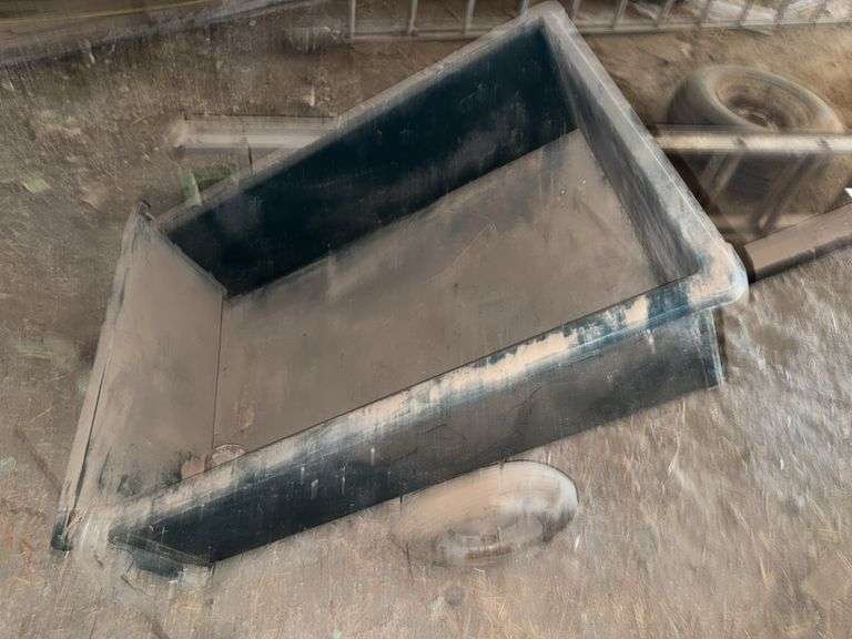 Metal Dump Trailer, Tires Flat image